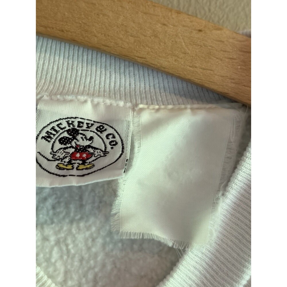 Vintage Disney Mickey Mouse Sweatshirt Size Small 90s White Mickey & Co Friends - Picture 4 of 8